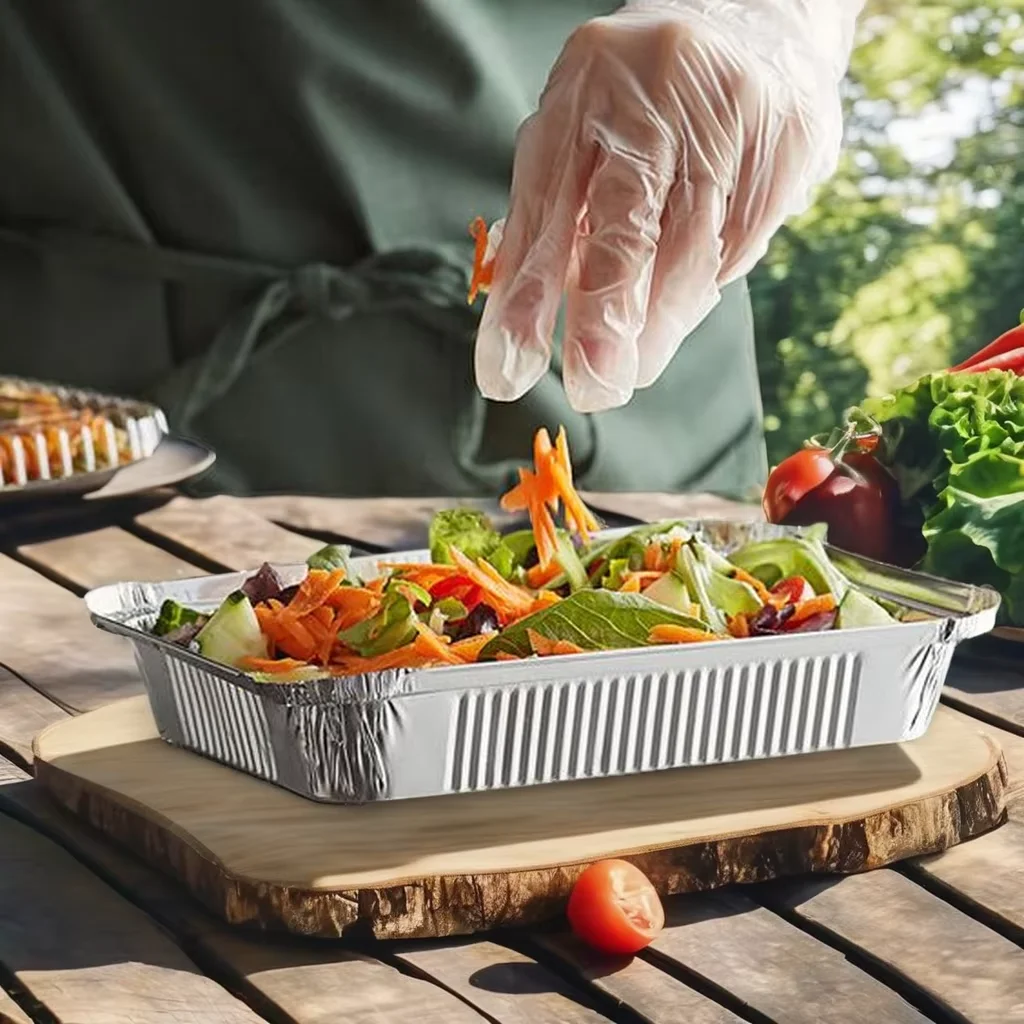 aluminium foil container 750ml disposable aluminum foil plates aluminum dish factory