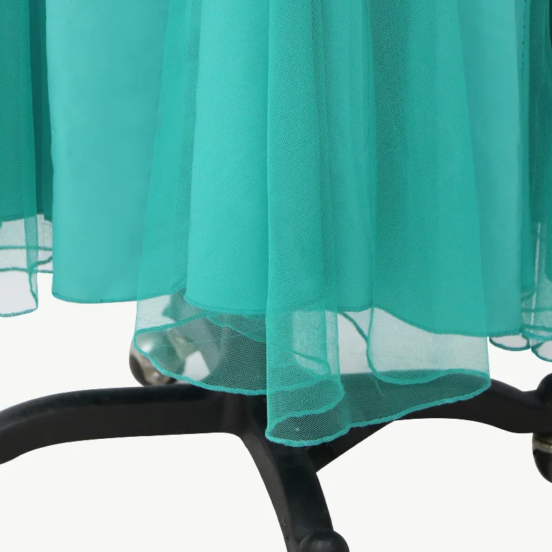 Потрясающее зеленое платье с лямкой на шее для выпускного вечера с бисером вечернее платье русалки из тюля