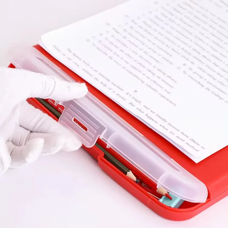 Custom LOGO Multifunction Foldable Sublimation A4 Plastic Nursing Storage Clipboard