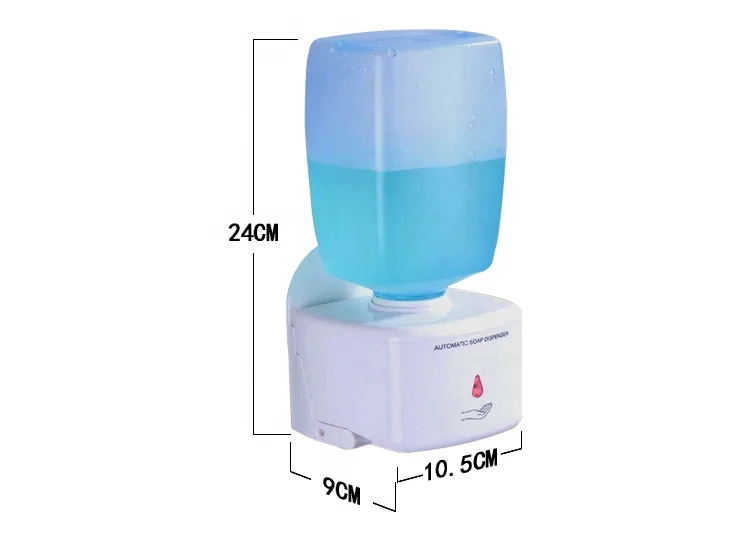 Wall mount hospital toilet use plastic sensor automatic liquid soap dispenser