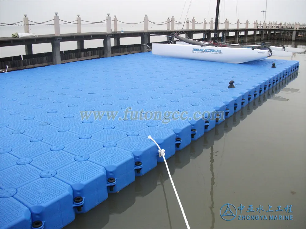 Plastic Floating Jetty modular floating pontoon dock bridge walking platform