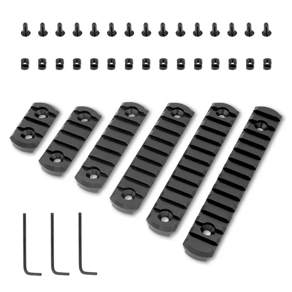 Tactical Hunting Accessories Tactical Scope Mount Track Metal Aluminum Block 3 5 7 13 Slots Universal Track Kit Pack