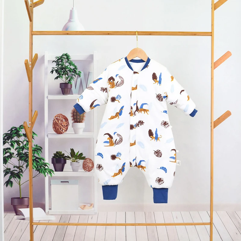 Hot Sale Cotton Padded Baby Clothes Multifunctionality Rompers Newborn Unisex Sleeping Bag