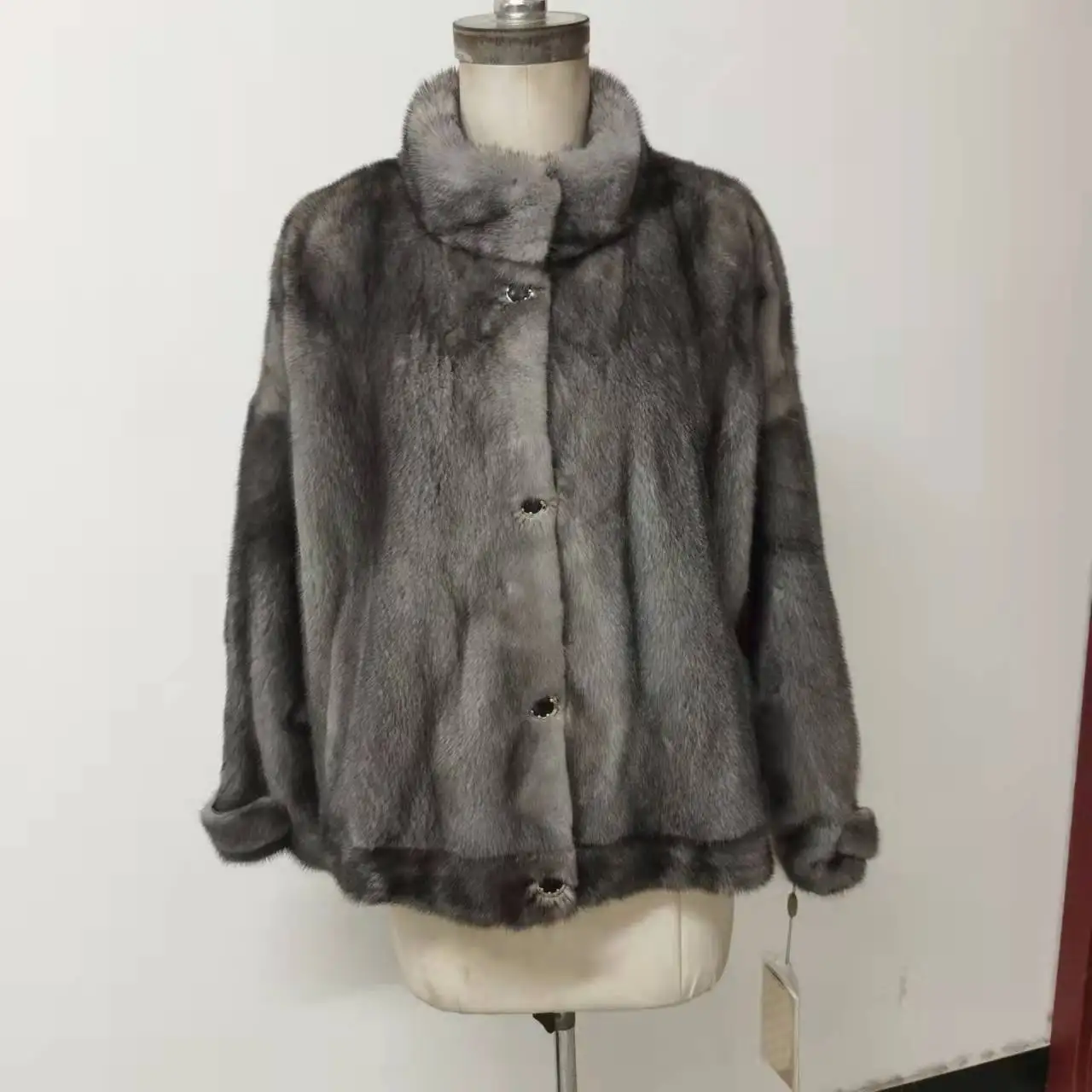 2021 new hot-selling warm and fashionable imported mink fur coat female real mink short