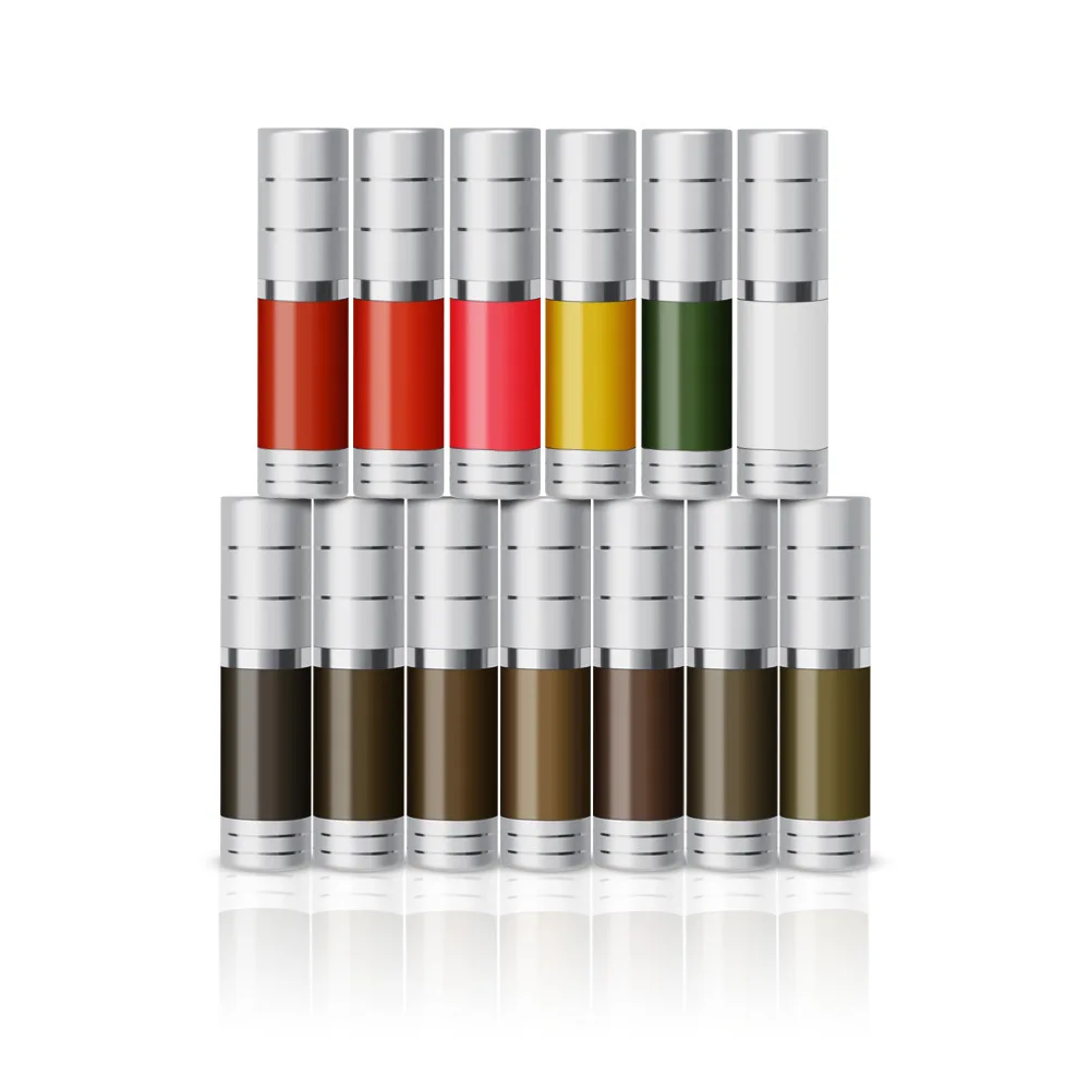 15ml Cosmetic Tattoo Pigment PMU Ink Eyebrow Lip Colors Microblading Microshading Cream Pigments Paste Practice Tools