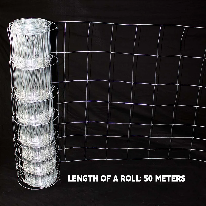 Hot Sale Security Fence for Cattle Goat Cow Sheep Easy Assembly High Style Galvanized Frame Renewable Woven Technique Good Price
