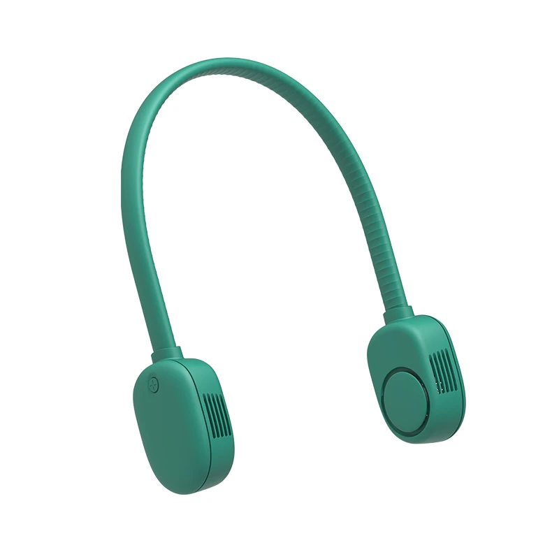 new ABS 3 wind speed Type-C folding   battery hands free portable  bladeless wearable refrigerator  neck hung fan