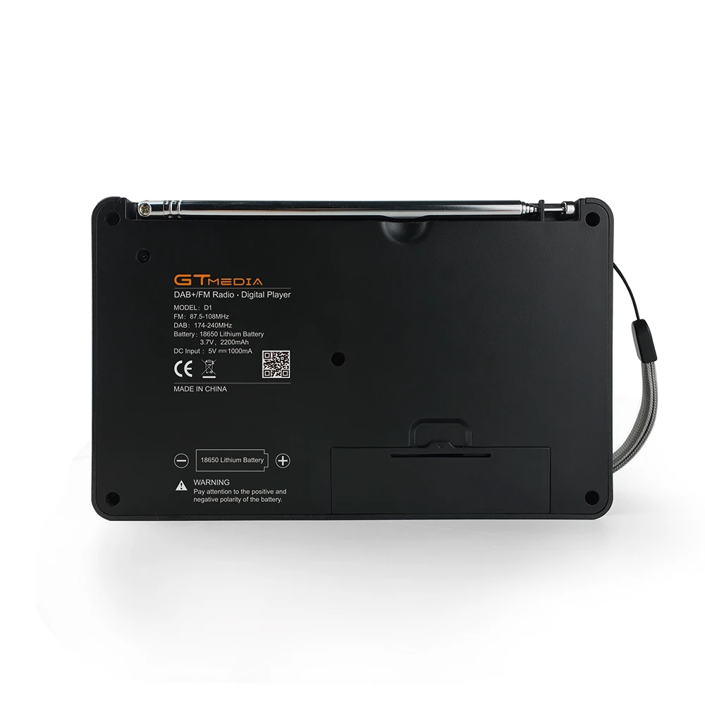 Заводская цена GTMEDIA D1 портативный цифровой DAB радиоприемник am + FM BT с 1 8