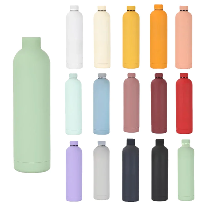 Outdoor Sports Portable Vacuum Water Cup Large-capacity Stainless Steel Thermos Cup Small Mouth Bottle Thermos Cup