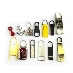 Оптовая Продажа с фабрики, универсальный слайдер на молнии, персонализированный металлический пулер на молнии для одежды, швейный слайдер на молнии