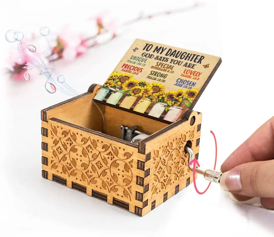 Wholesale Doraemon Wooden Music Box For Christmas Gift