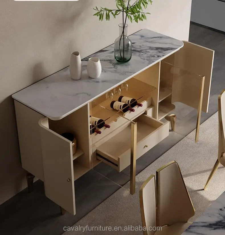 Italy Modern Living room Furniture Wood  Style Buffet Console Table Buffet Table