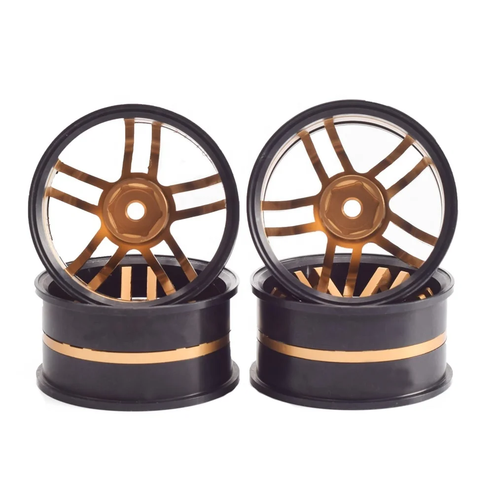1PCS 5 Spoke Aluminum Wheel Rim Hub Dual Offset For 1/10 Drift RC Sakura D4/D3