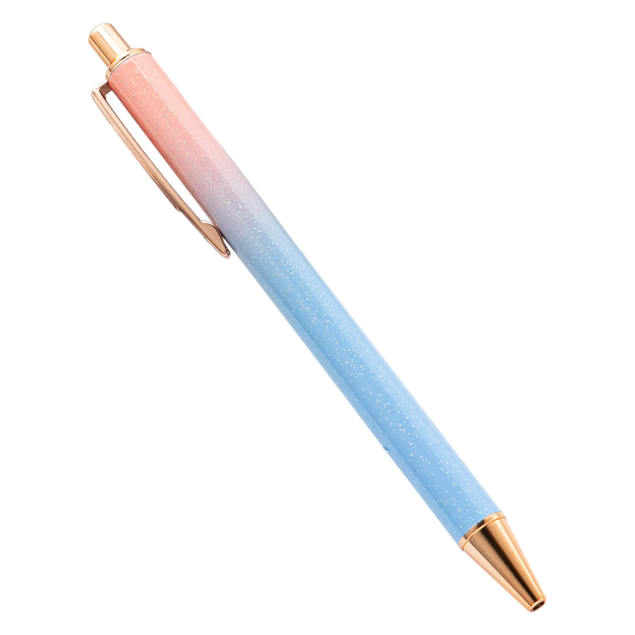 Promotional Customized Gradually Changing Color Gradient Metal Pen For Lady Girls