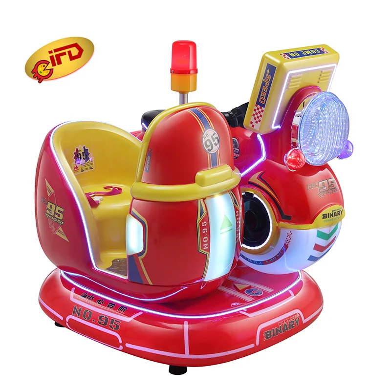 Amusement park kiddie rides supplies coin operated Didi Double Motorcycle arcade game super bike racing car game machine