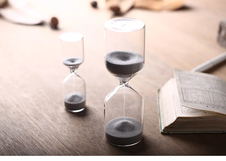 Hourglass timer Various models hourglass cylindrical white sand hourglass sand timers with white sand