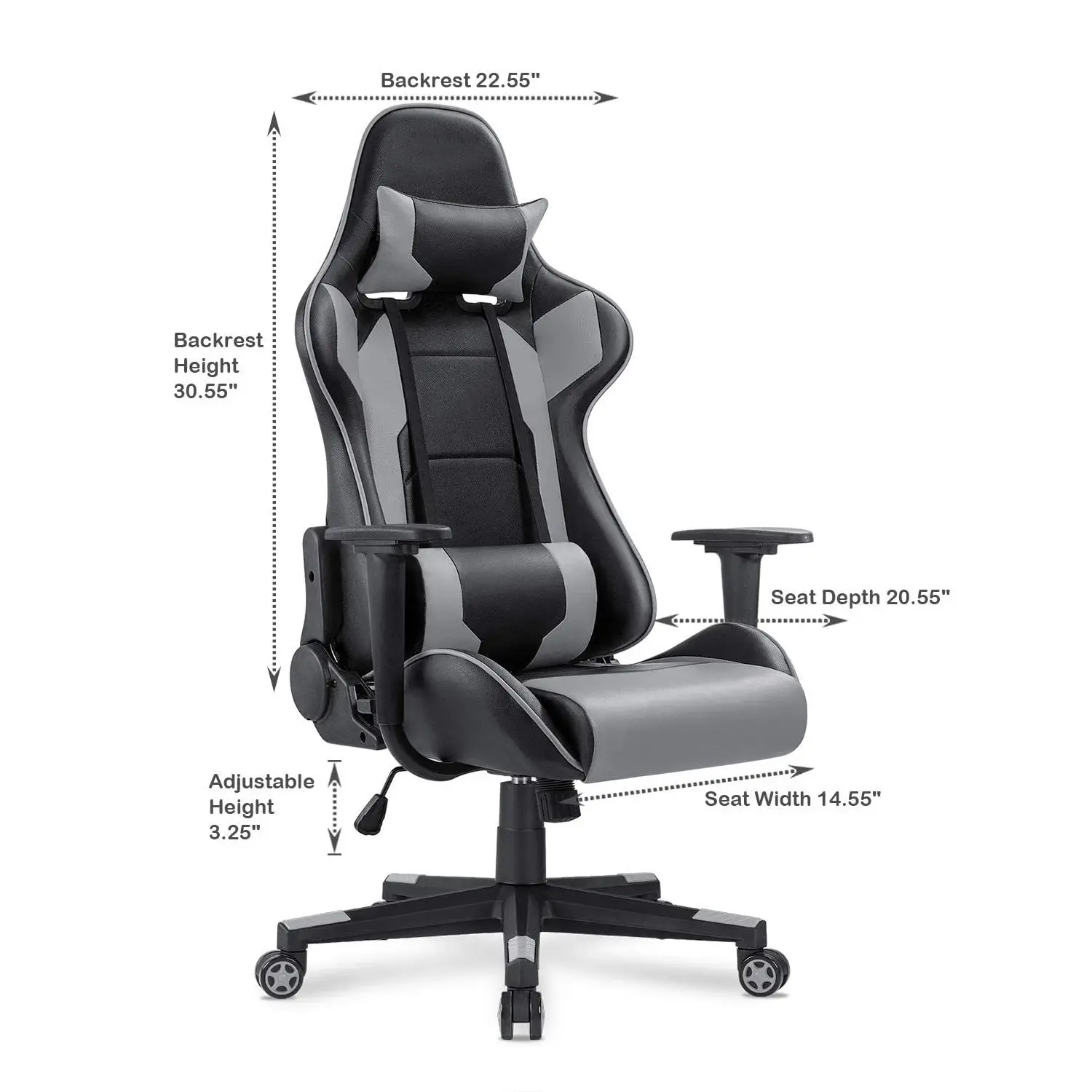 East seat office computer chair Leather Swivel Recliner Racer Sport gaming chair racing chair for games