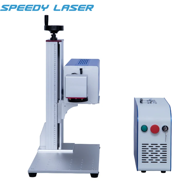 Small galvo co2 laser marker stamp making machine DAVI 30W CO2 laser engraving drawing machine for wood, leather, coconut, craft