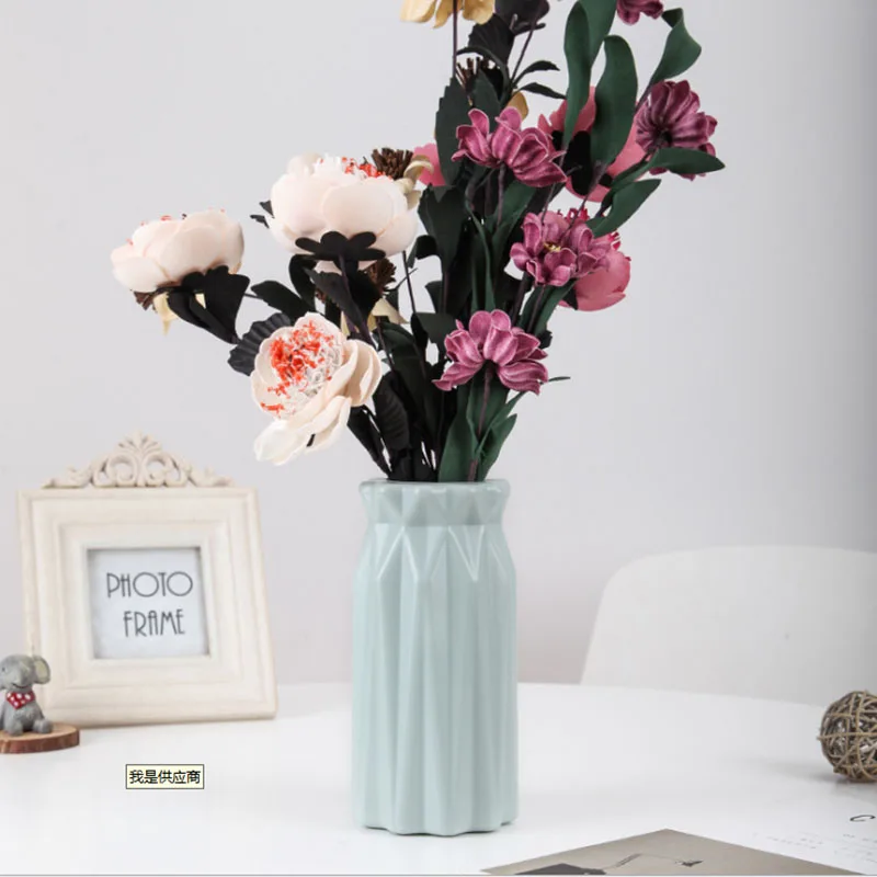 
Factory direct supply european style flower decoration fancy art plastic cheap vases 