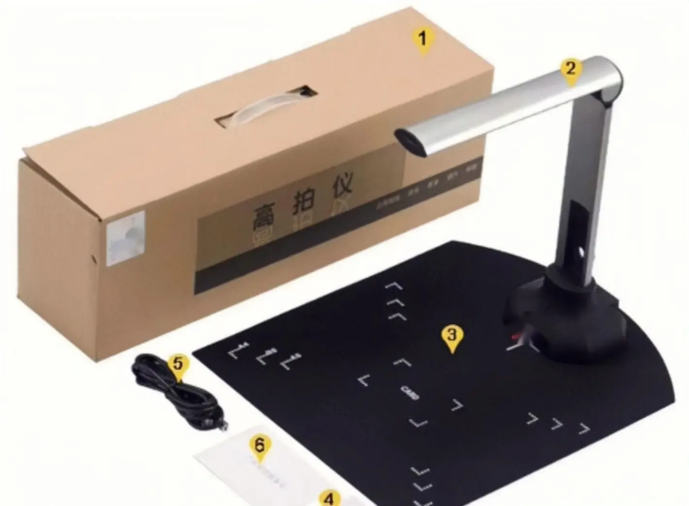 Office Equipment 10 Mega Pixels Camera Scanner A4 Portable professional best-selling high end book Scanner automatic