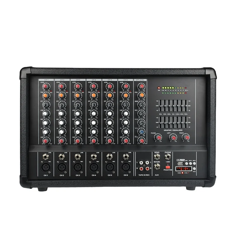 Best Selling  6 channel Dj professional Audio Digital  Mixer Mixing console