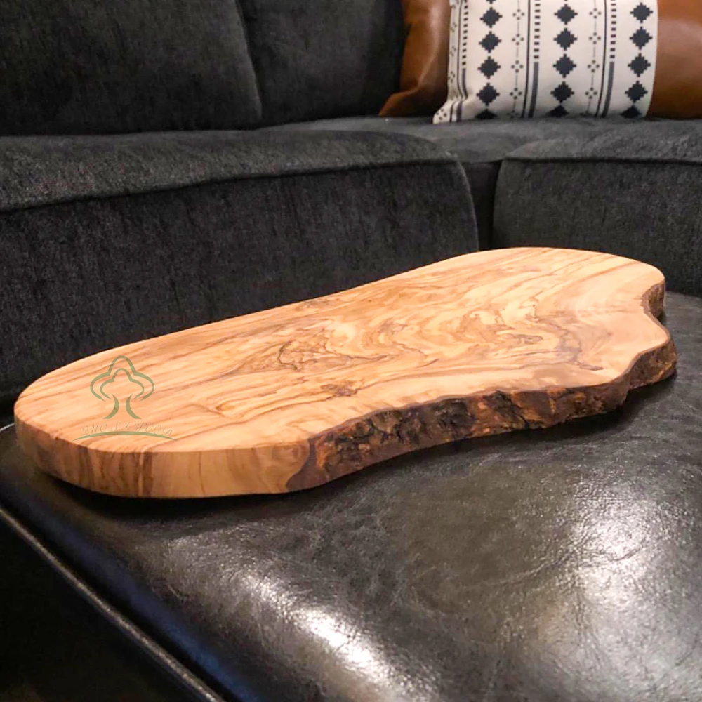 Handmade Olive Wood Cutting Board Kitchen Chopping Board 100% Olive Wood Cheese Bread Serving Board