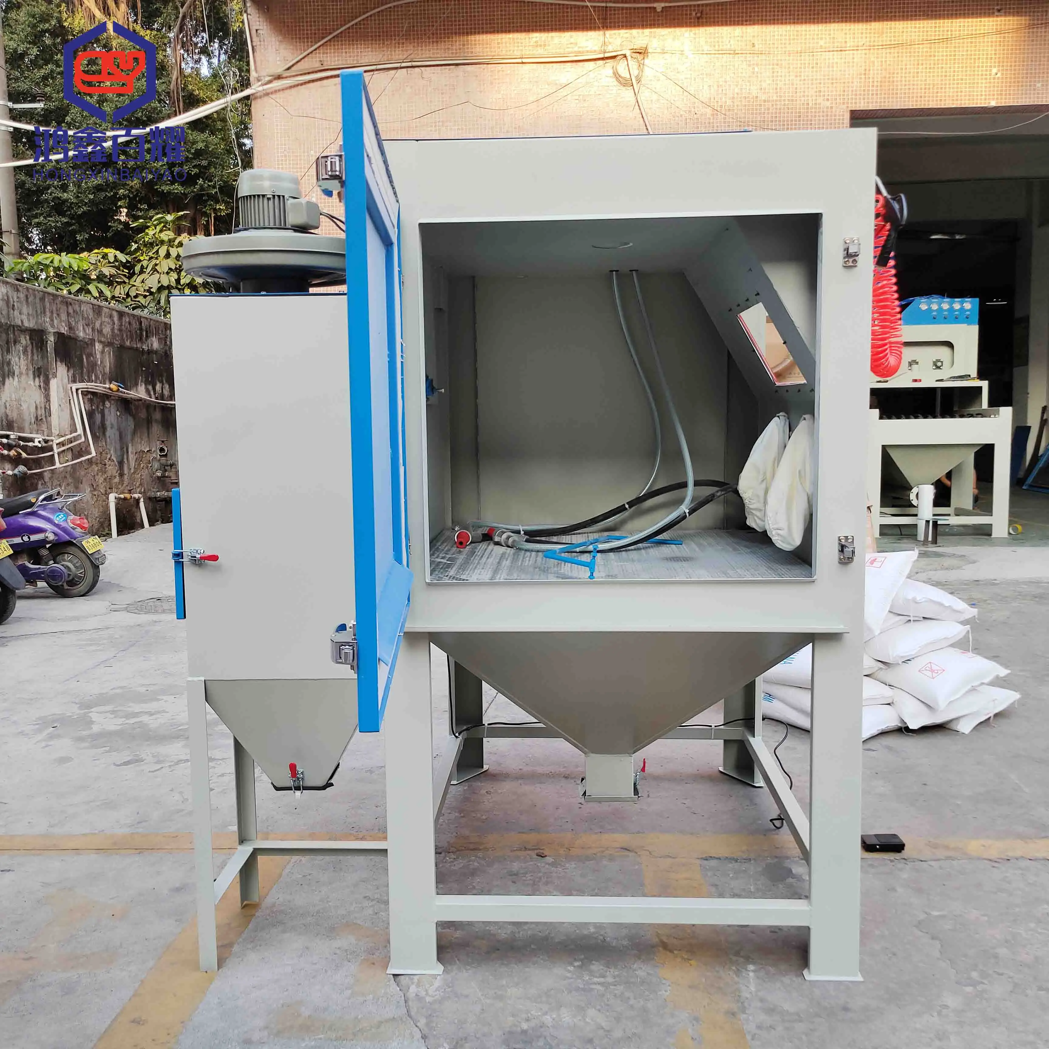 Пескоструйная машина Пескоструйный контейнер Поставка пескоструйный шкаф по индивидуальному заказу