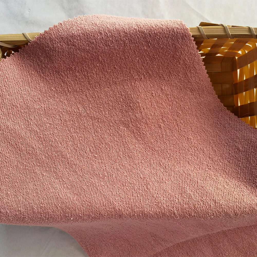 Плотная махровая ткань для свитера из чесаного хлопка, теплая ткань для спортивной одежды на осень и зиму