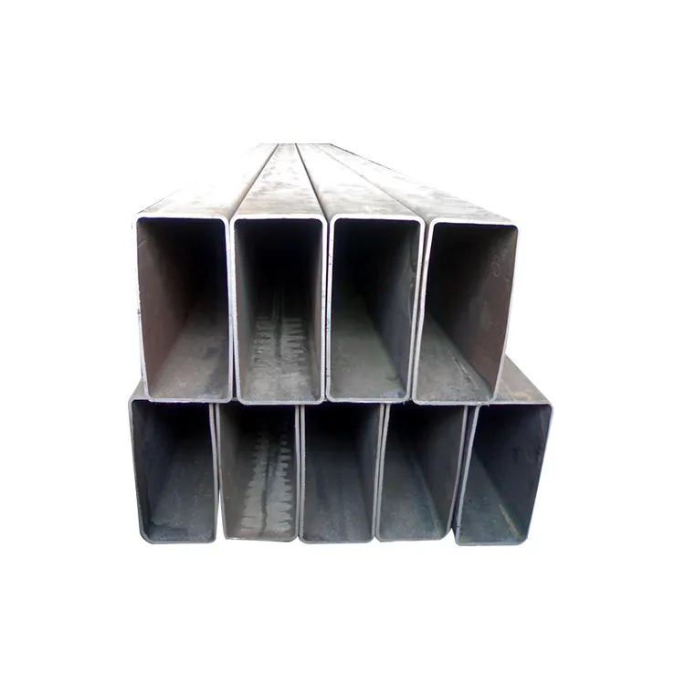 China factory MS erw welded hot rolled black carbon square rectangular hollow section steel pipe tube