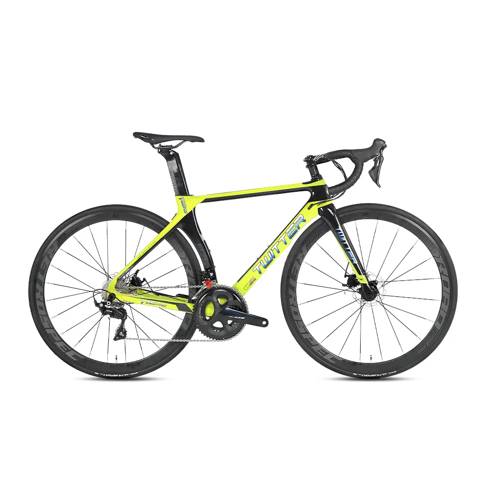 Twitter bicycle T10 Disc Brakes RIVAL 22S bicicleta de ruta 700 vicicleta arretera carbono aero racing carbon road Bikes