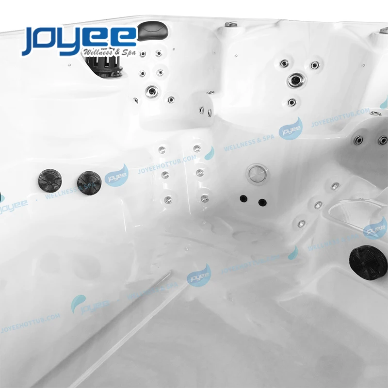 JOYEE 3 seats spa swim pool luxury control system high quality garden water massage balboa power pump outdoor hottub