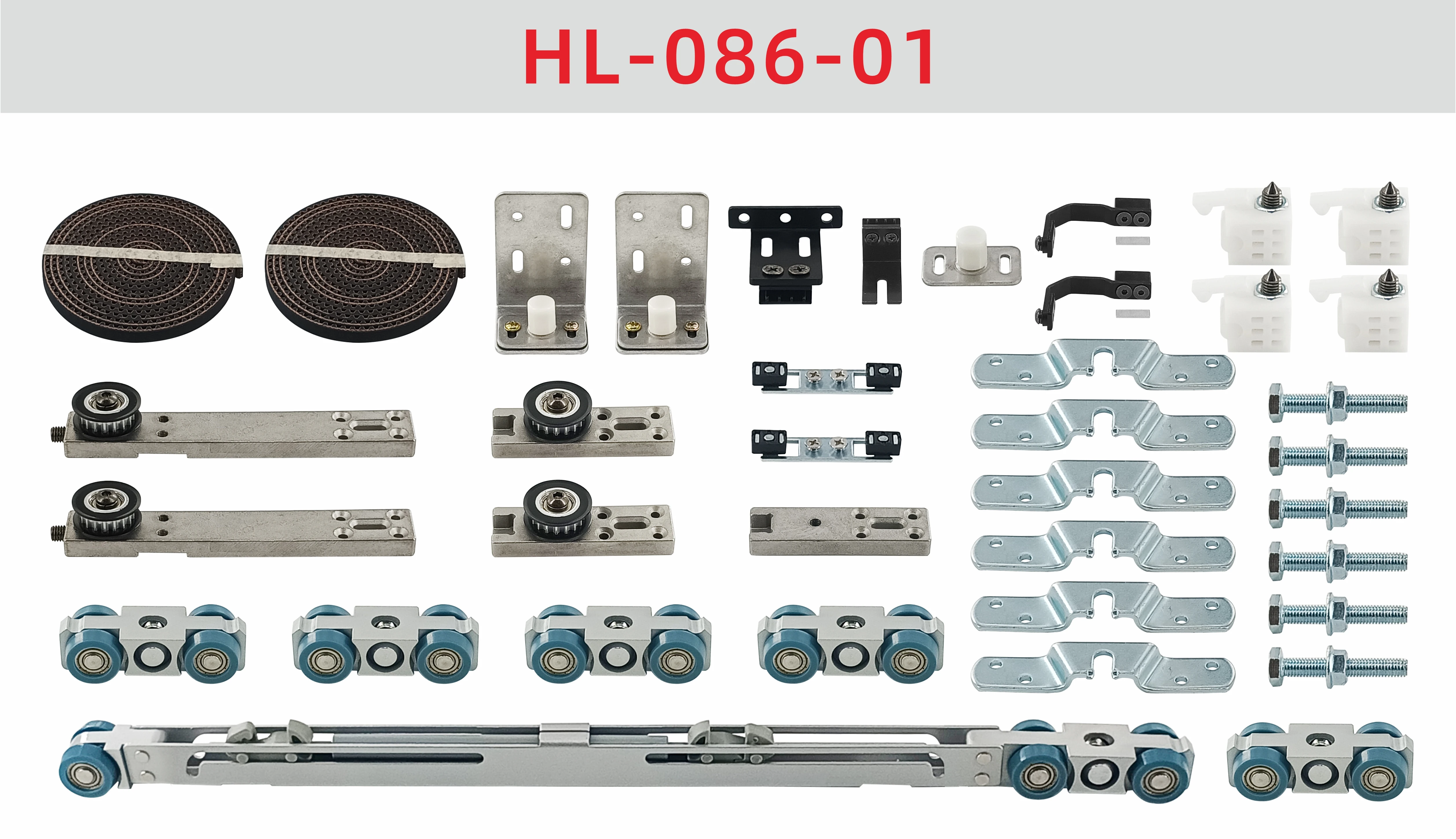 three  doors soft close   synchronized symmetrical wooden sliding doors hardware