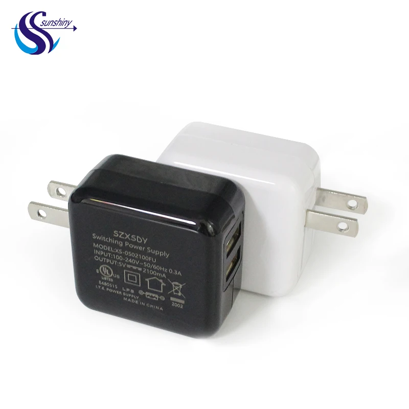  Популярные аксессуары для мобильных телефонов умное usb зарядное устройство путешествий адаптер 5 В 2 1 А два порта со складной вилкой