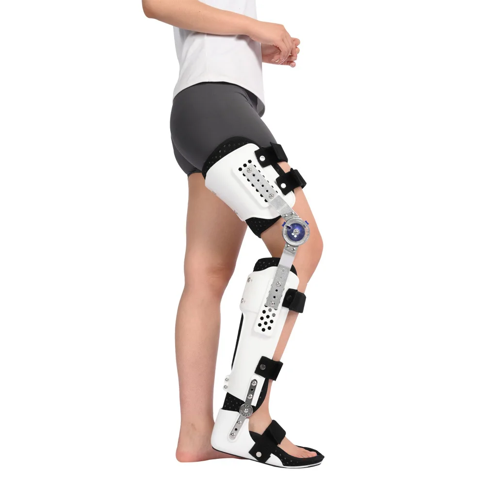 Knee Ankle Foot Support Brace Exoskeleton Orthosis Splint Lower Limb Adjustable Leg Stabilizer