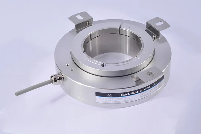 K158 large hole and shaft 70mm 75mm 78mm 80mm 82mm 1024 pulse ttl output 5v rotary incremental pulse encoder