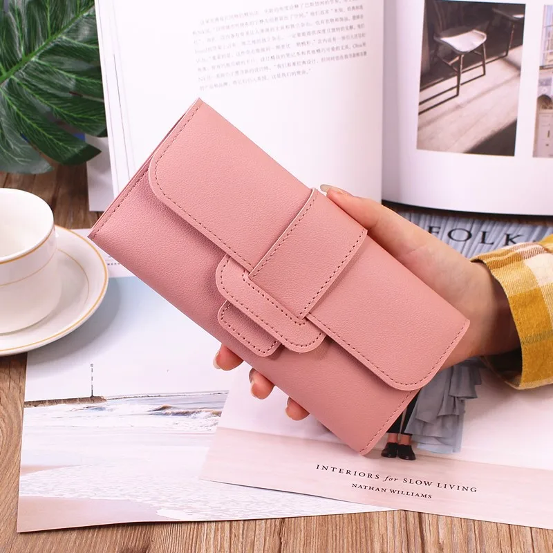 High Quality Wallet Women Leather Pu Leather Small Wallet For Women Wholesale Candy Color Women Purse Wallet