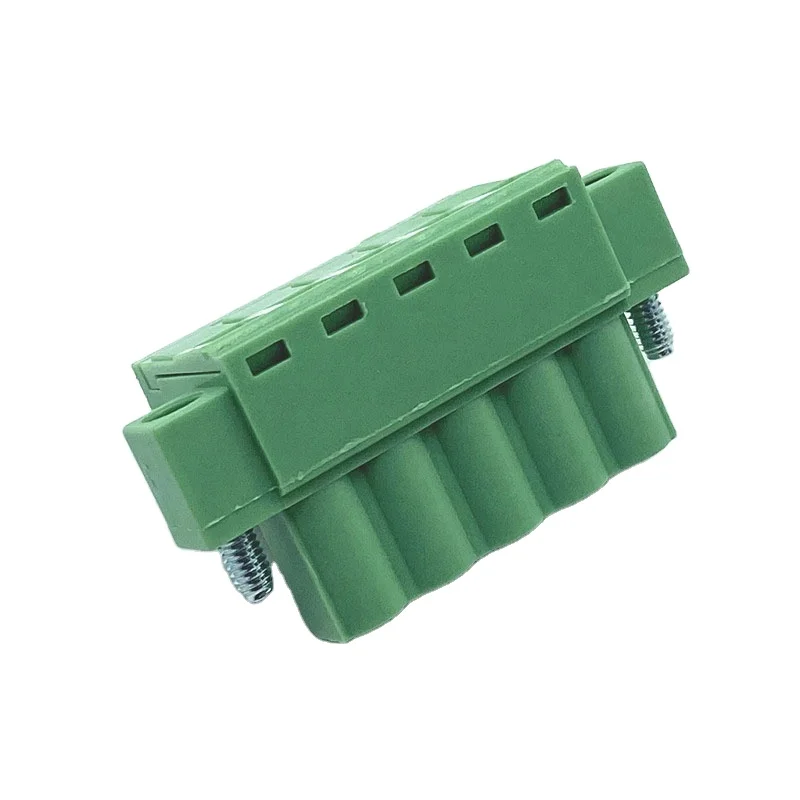 Screw Terminal Block 6 Poles HQ2EDGKM-7.5/7.62 mm Pitch Plug-in Terminal Block
