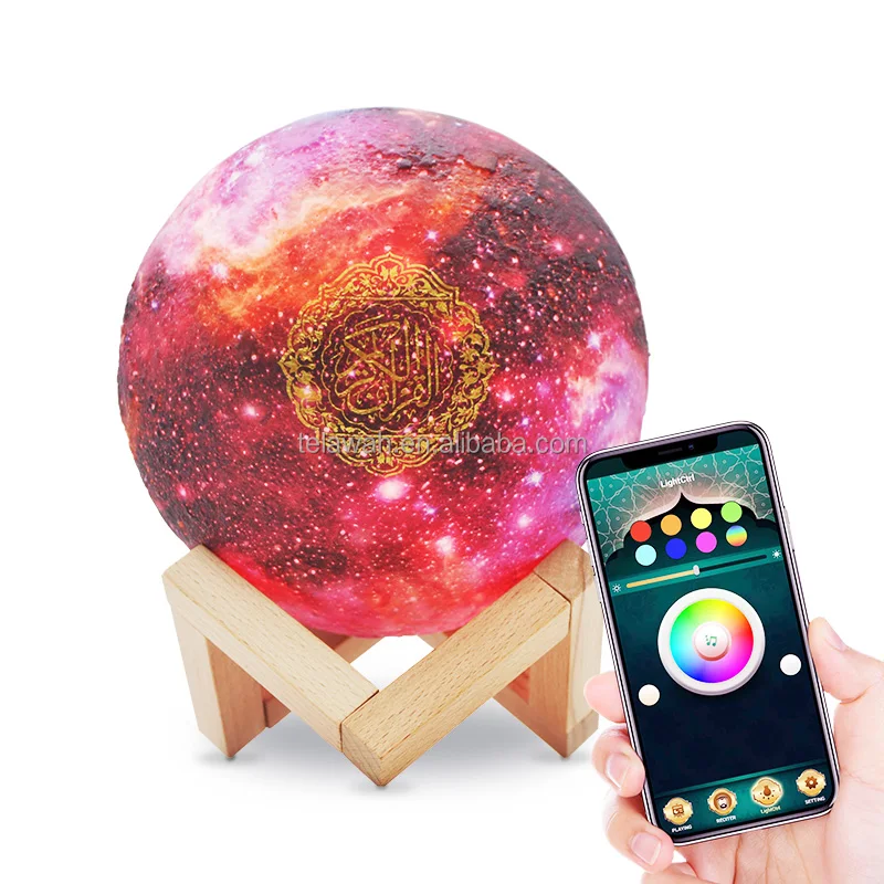 Telawah исламский оптом quran moon lamp MP3-плеер Коран динамик
