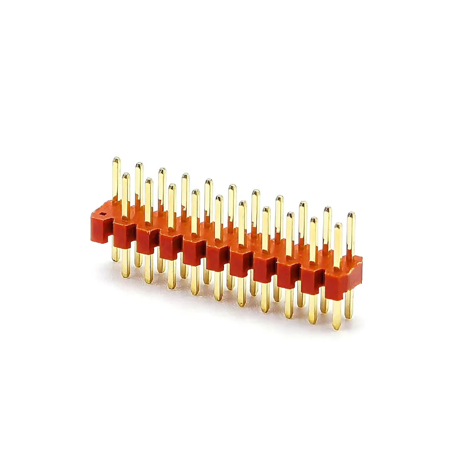 2.0mm Pitch Pin Header Dual Row Straight SQ0.5mm H:1.0/1.5/2.0mm 2*1P-2*40P RED