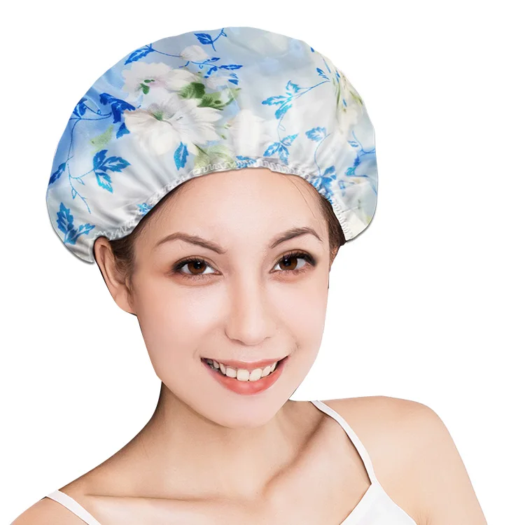 
best selling product amazon top seller 2021 Customized satin durable shower cap custom hair cap 
