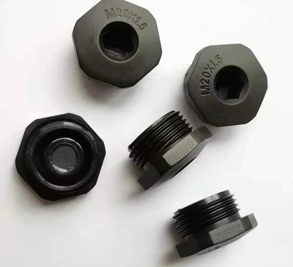 M20  Cable Gland Screw End Cover Gray
