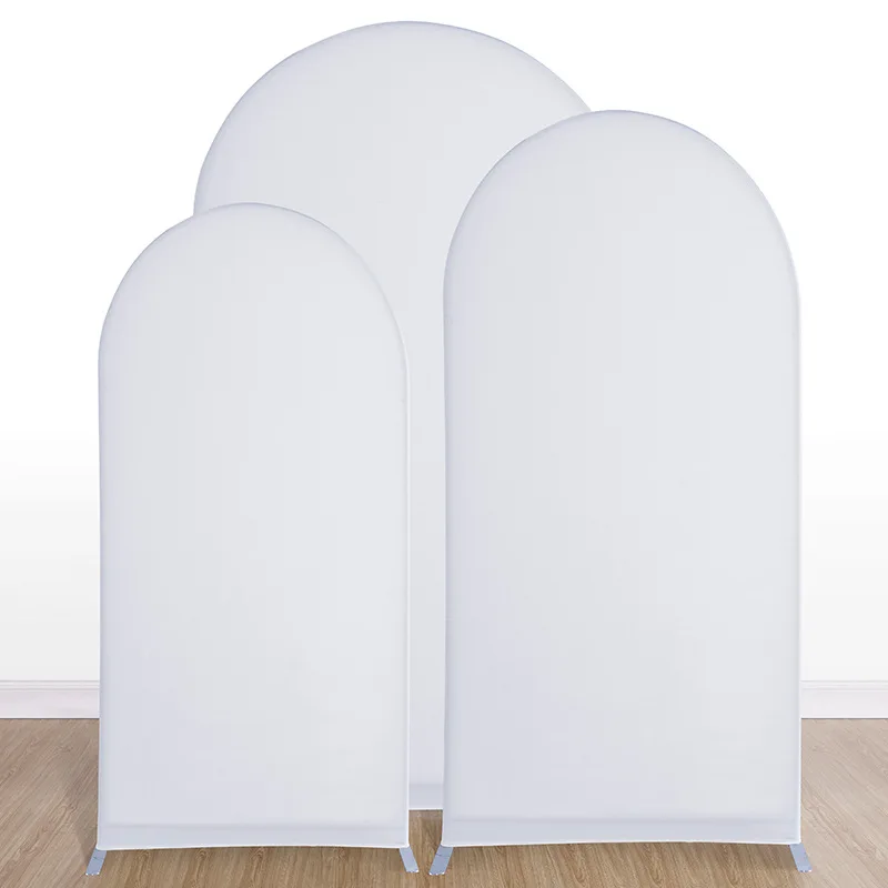White Decorative Wedding Tension Arch Backdrop Stand Covers for Weeding