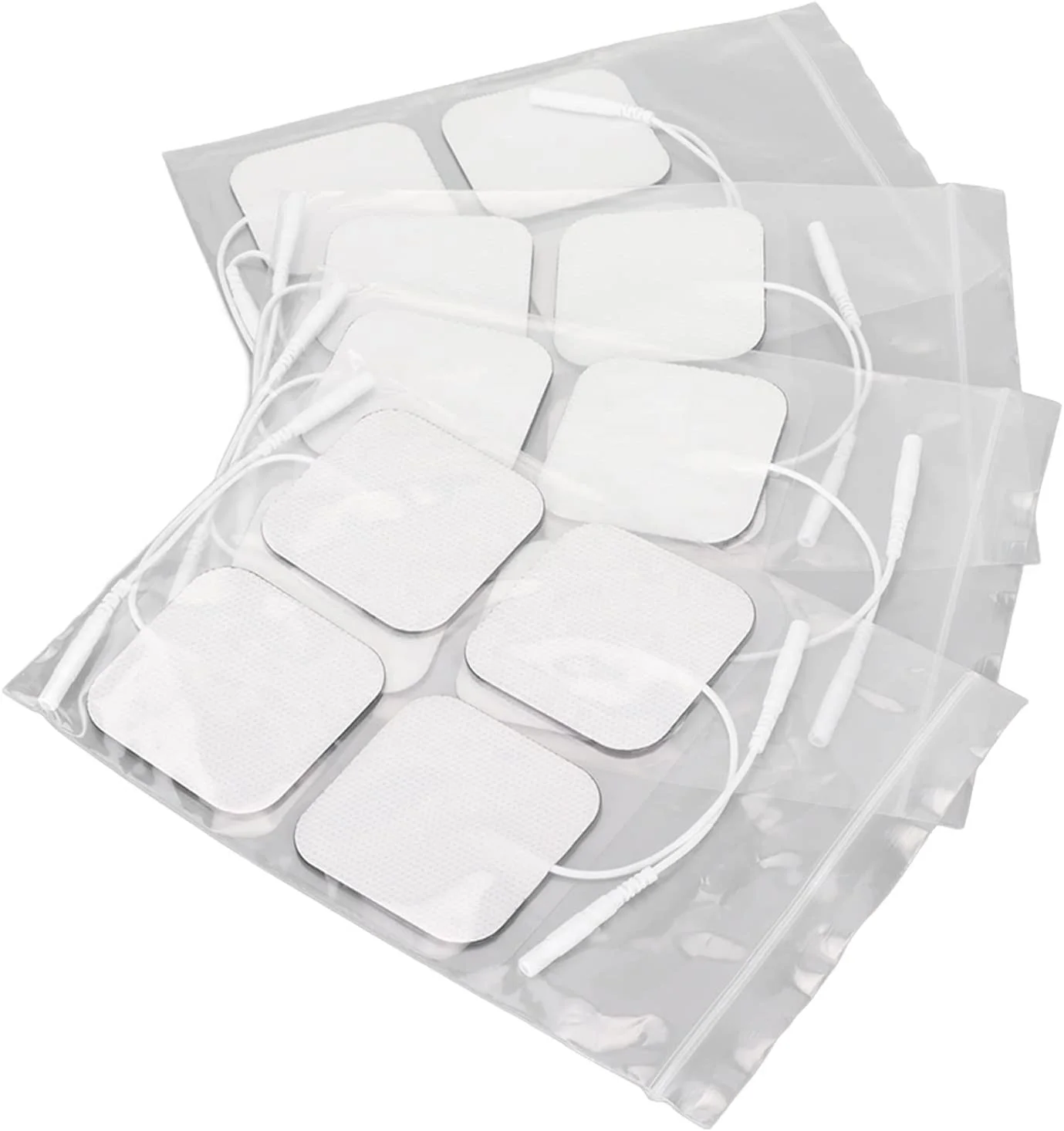 electrode tens unit pad carbon reusable electrotherapy replacement gel pads self adhesive ems 50*50 mm electrode tens pad