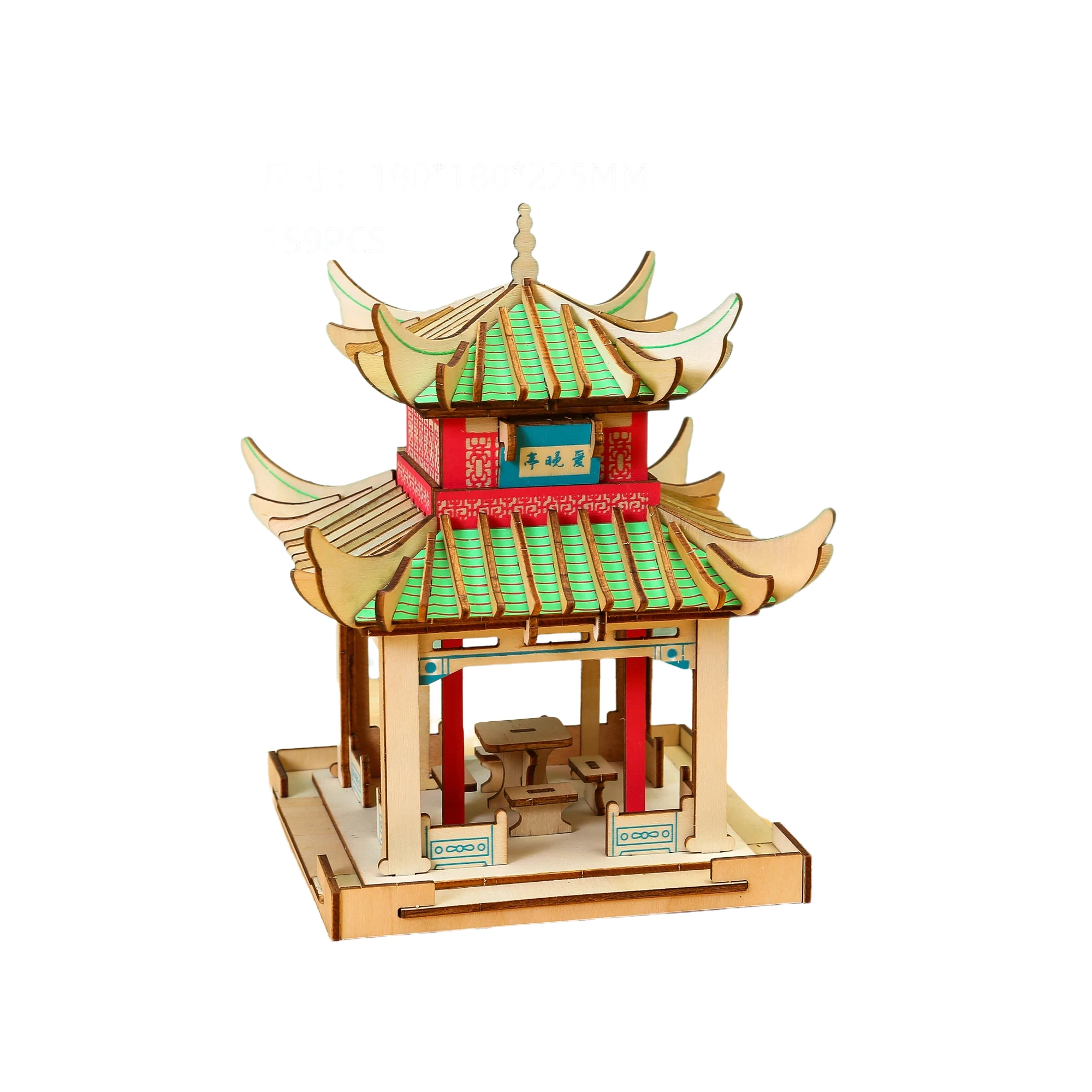 3D Architecture Puzzle assembly puzzles Beijing Temple of Heaven Tiananmen Yueyang Tower model puzzle decoration ornament