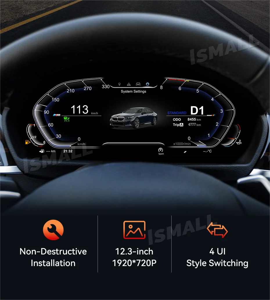 LCD Dashboard Digital Instrument Cluster panel for BWM X2 Series F39 X3 F25 X4 F26  LCD Speedometer Dashboard Cluster