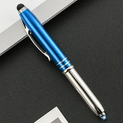 2022 Popular 3 in 1 Pen with Light Led and Stylus Customized Led Laser Light Up Ball Ballpoint Pen