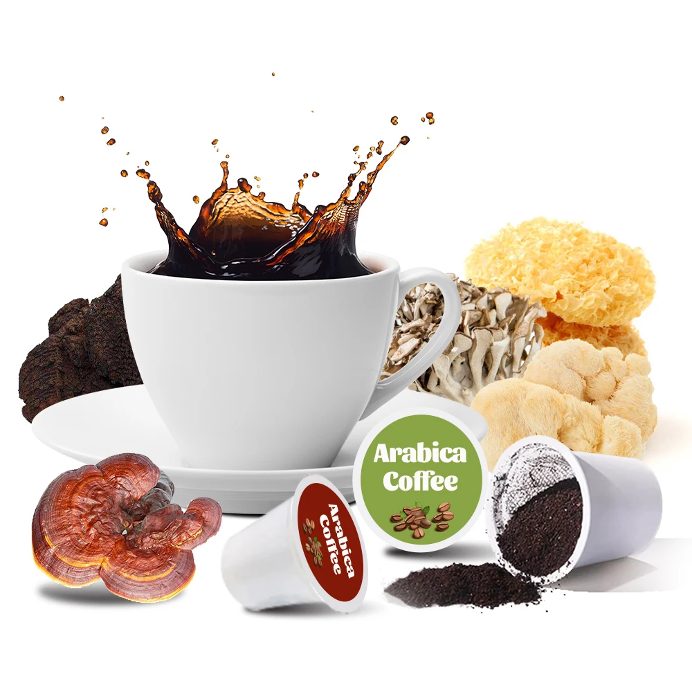 Popular K cup coffee Pod with Medicinal Mushroom extract