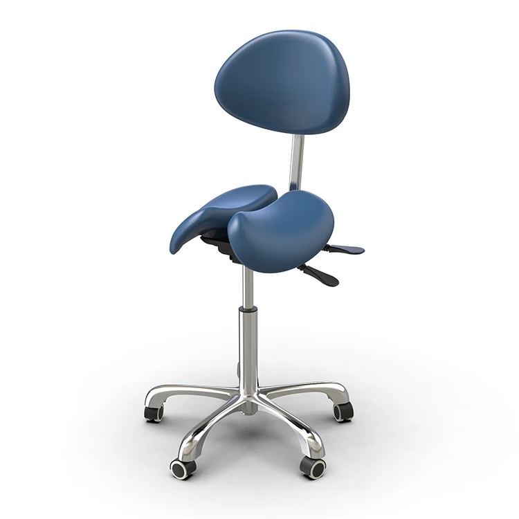 MS14D-1 Hot Selling Hairdressing Office Stool With Backrest rolling Lab Stool Chair  Laboratory Saddle Stool