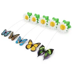 Popular Fun Electric fancy cat toy rotates to simulate flying butterflies/birds