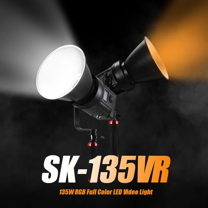 TOLIFO SK-135VR Studio Video Light 135W Bowens mount LED RGB Photography Lighting with Storage Bag for TikTok YouTube live